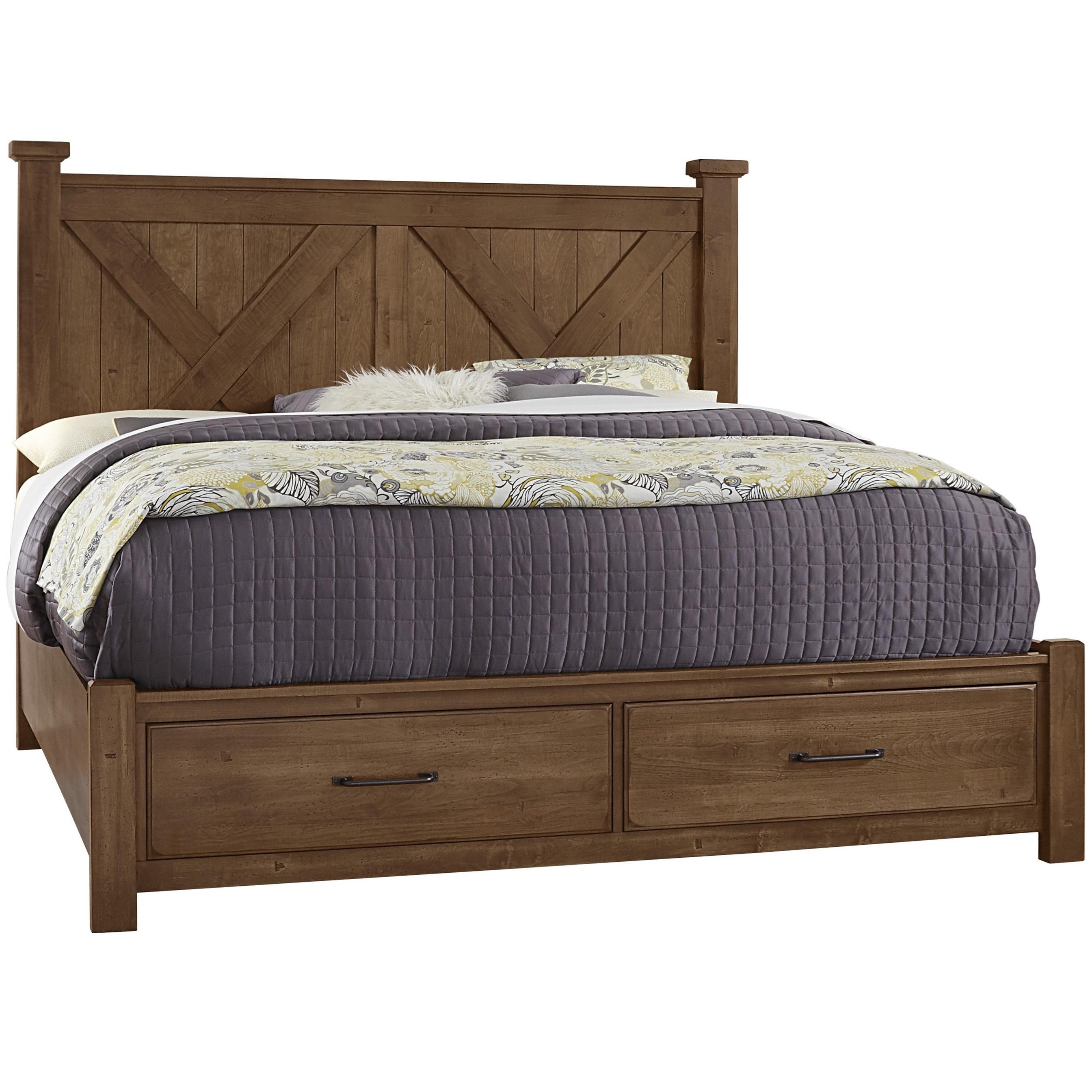 Artisan & Post Cool Rustic Rustic Farmhouse Queen Barndoor Bed with